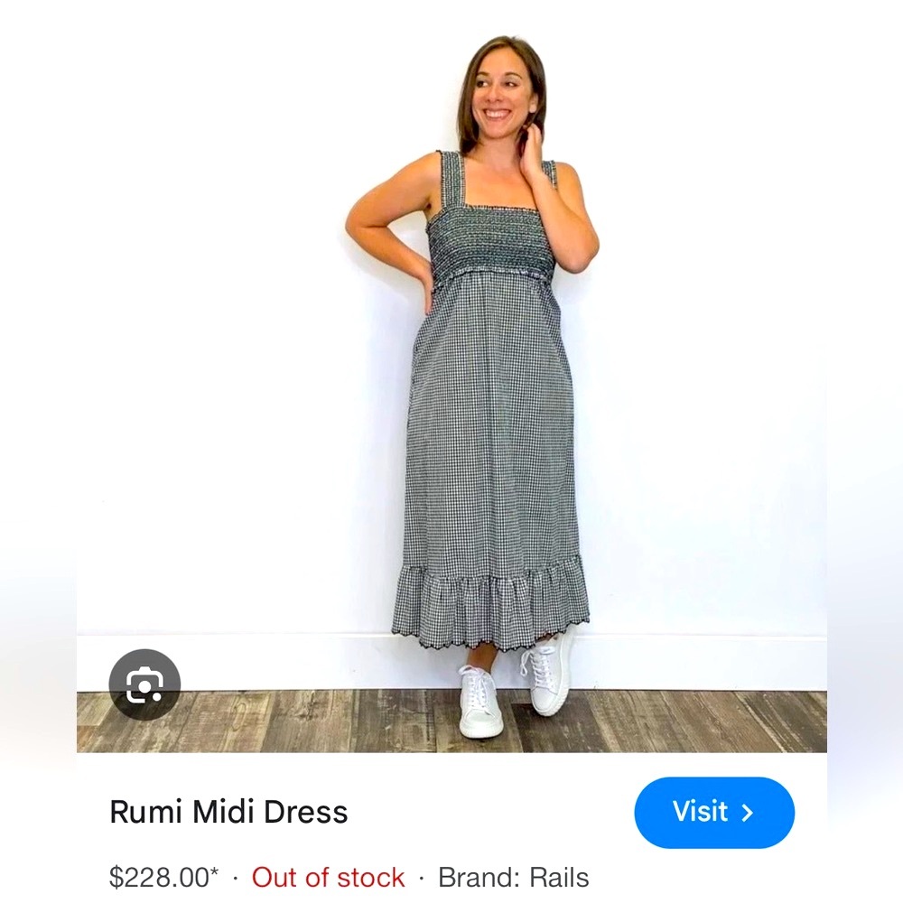 Rails Rumi Dress gingham - Picture 4 of 8